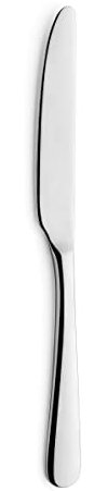 Amefa Austin Set di 12 coltelli da dessert in acciaio inox 18/0, dimensioni 22 cm, spessore 2,5 mm, nero