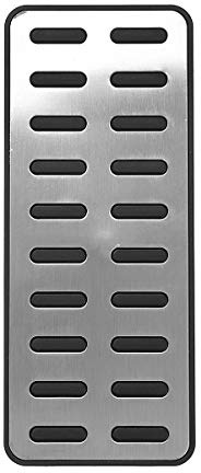 Alamor 1 Stücke Auto 304 Ss Original Rest Pedal Pad Innen Fußstütze Abdeckung Aluminiumlegierung Universal Für Kia