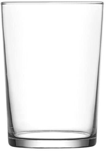 Acan - Caja de 12 Vasos de Cristal Multiusos 520 ml