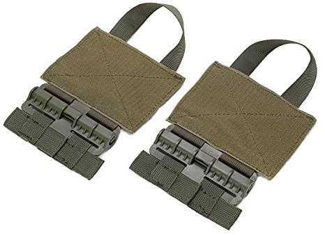 Jinyi Schnellverschluss-Schnallen-Set, MOLLE-Schnellverschluss-Kit Reißfest Langlebig für JPC 6094 Weste(Grün)
