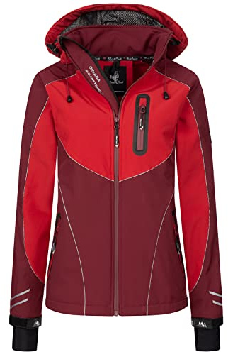 Rock Creek Softshelljacke Damen Outdoor Windbreaker D-464 | Wasserabweisende Übergangsbekleidung, funktionale Wanderjacke für Frauen, Camping, Freizeit und wechselhaftes Wetter