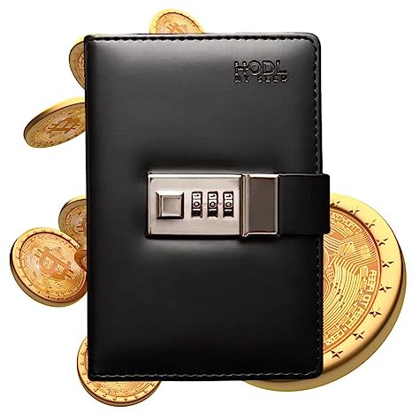 HODL MY SEED Seedbook Der sicherste und bequemste Weg, um Ihre Krypto-Recovery-Samensätze aufzubewahren. Verriegeln Sie Ihre kalten Schlüssel sicher in diesem sicheren Passwort-Notizbuch (1, schwarz)