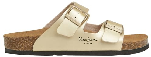 Pepe Jeans - Oban Classic W, Sandalia, Yellow (Golden),