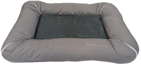 DAHLMANN Stay Cool Selbstkühlendes Hundebett Farbe: Lava Kühlmatte Hund Katze Haustiere Gr. L Maße: 76x53x7cm