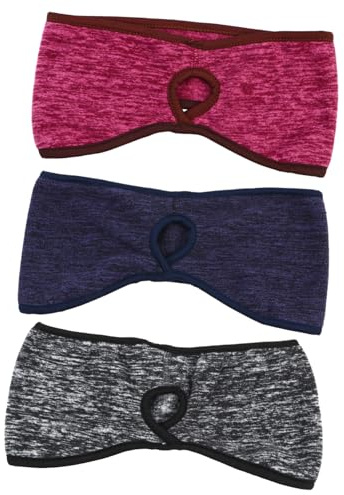 SOIMISS 3pezzi Fascia Per Capelli Sportiva Elasticizzata Fascia Invernale Antivento Copriorecchie Di Confortevole e Resistente