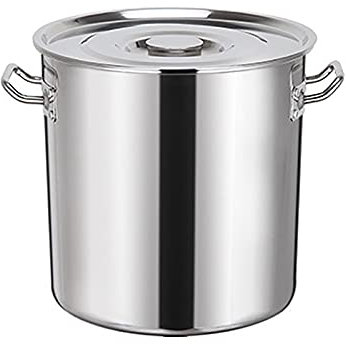 Olla de Acero Inoxidable, Olla con Tapa, Olla con Tapa para elaboración casera de Cerveza, Jarabe de Arce, Compatible con Todas Las Fuentes de Calor (tamaño: 25 * 25 cm (10 l))