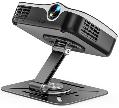 Jubor Desktop Projektorhalterung, 360° Drehbare Beamer Wandhalterung, Projektor Deckenhalterung mit 1/4 Gewinde Kompatibel mit den Meisten Projektor, Beamer Ständer für Heimkino, Spielzimmer, Büro