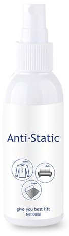 Spray antiestático | Spray antiestático – Desesterilizador para ropa, cabello y textiles, lucha contra la estática duradera con efecto suavizante – ideal para la limpieza de la ropa y el cuidado del
