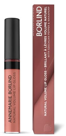 ANNEMARIE BÖRLIND Natural Volumen Lip Gloss Nude Hug 9,5 ml | Sichtbare Lippenauffüllung, Für Lippenvolumen, Faltenreduktion, Definition der Lippenkonturen, Aktiviert Kollagenproduktion