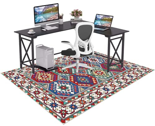 Antideslizante Alfombras para Silla de Gaming Oficina 200 x 280 cm Alfombra Escritorio Suelo Alfombras Sillas Ruedas Protectora para Suelos Duros Protectors Suelo Silla Ruedas Silla de Ordenador