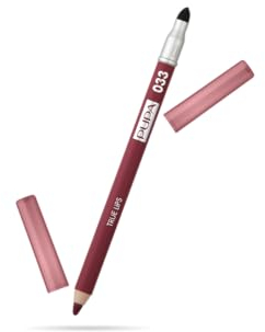 Pupa Matita Labbra True Lips (033 Bordeaux) Matita Contorno Labbra dal Colore intenso e ultra pigmentato - Disponibile in 17 Varianti da abbinare a ogni Rossetto Pupa