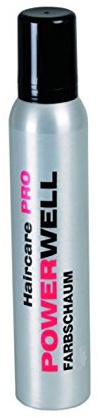 Powerwell Espuma fijadora de color plateado, 200 ml