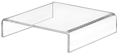 Zeigis 100x25x100mm Dekobrücke/Acrylpodest/U-Ständer aus Acrylglas | UV-beständiges Acrylglas, glänzende Kanten - Warenpräsentation, Sammelfiguren in Schaufenster, Vitrine und Regal