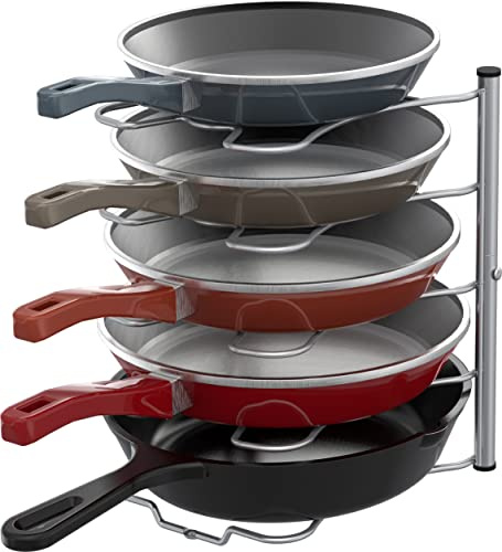 Simple Houseware Co-05A-G Support de rangement pour couvercle de casserole et de casserole Argenté