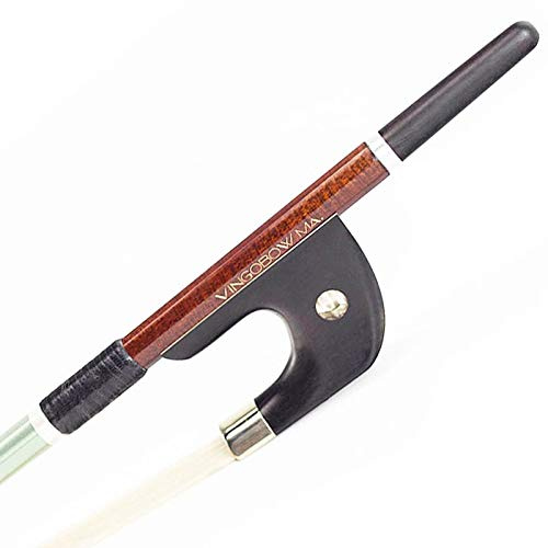 Violin Parts 4/4 Size 120BG BASS Bow Hybrid Carbon Fibre Stick Ebony Frog Premium Horsehair Bass Accessories