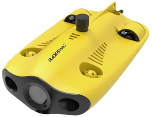 Chasing Gladius Mini Drone S - ROV - Up to 100 m - 4K UHD Camera - Including: Direct-Connect Remote Contoller, 64GB SD Card, GoPro Mounting Base - Anti-Stuck Motor - Yellow