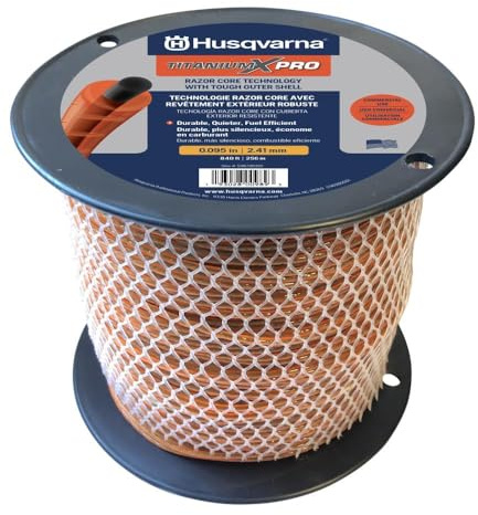 Husqvarna Titanium XPro Trimmer Line — 0,08 pollici.Dia. x 800 ft.L, 3 lb bobina