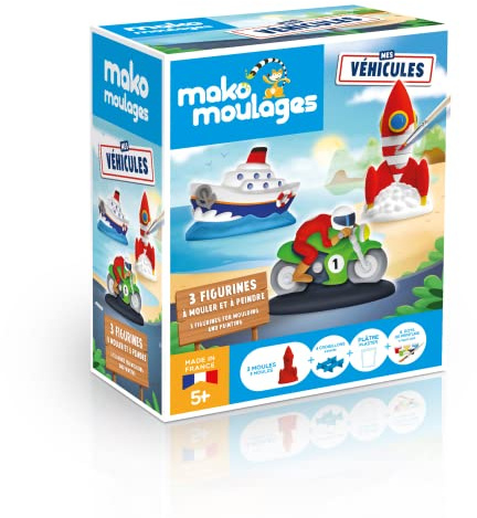 Mako Moldes Mis Vehículos - Kit de manualidades para moldear yeso y pintura Made In France - 39084 Talla única