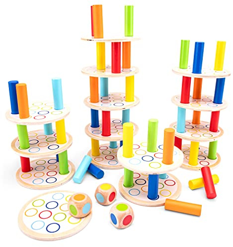 New Classic Toys Juego de Torre de Equilibrio de Juguetes clásicos 10809