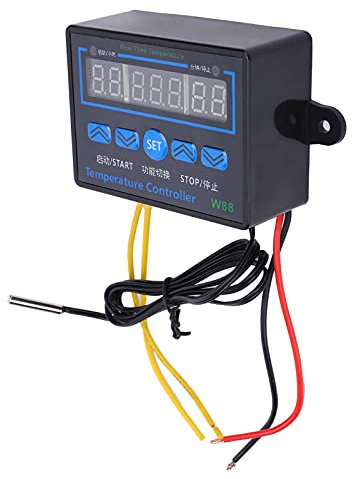 Regolatore di Temperatura Intelligente, 220V AC Multifunzionale da -19 A 99°C Interruttore di Controllo Tem Display In Tempo Reale Impermeabile Con Timer, per Incubazione, Telaio Dell'Apparecchiatura