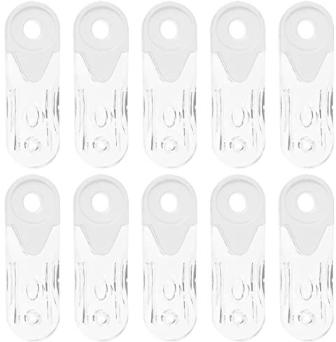 DOITOOL 10pcs Weight Shutter Venetian Hooks Window Cm Lifting Clear Accessories Reliable Blinds Horizontal Cord Replacements Er Curtain Holder Tensioner Re Vertical Handles White