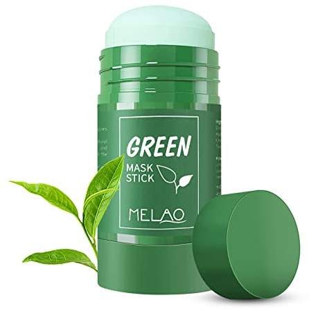 Green Mask Stick,Green Tea Mask Stick,Grüner Tee Maske,Green Tea Cleansing Mask Clay Face Solid Gesichtsmaske Blackhead Remover Masken Beauty Moisturizing Nourishing
