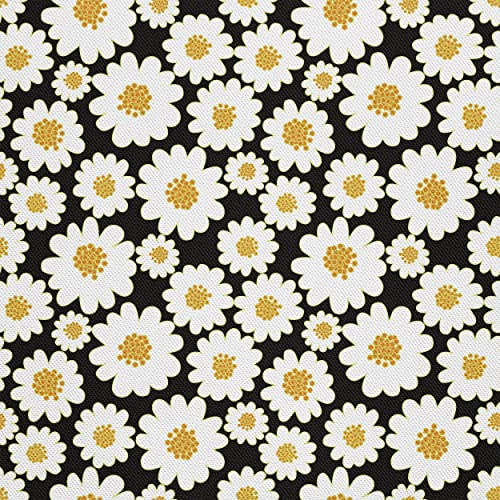 HEKO PANELS Stoff Oxford wasserdicht, Blumen, 1 Meter 155 x 100 cm | Dekostoffe zum Nähen und Handwerken, blickdichte Möbelstoffe, Nähstoffe DIY, als Meterware erhältlich