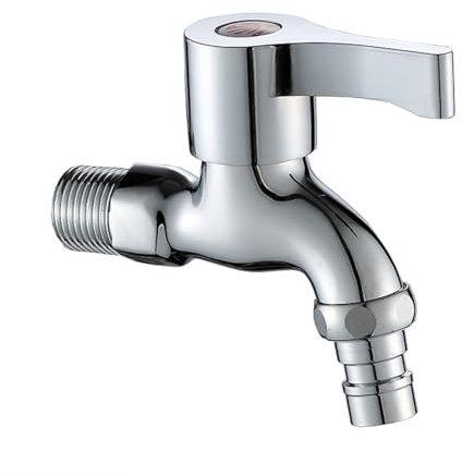 Wasserhähne Spülmaschine Kupfer-Waschmaschinenhahnspitze Einzelner Kalter Schnell Kochender Wasserhahn 1/2-Zoll-Schnittstelle Waschmaschinenhahn
