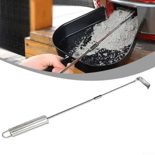 Outil de râteau à cendres, 45,7 cm, grattoir à cendres pour four à pizza, fumoir à charbon, poêles à bois