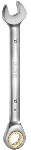 sourcing map Llave combinada de trinquete métrica, 13 mm, 12 puntos y 72 dientes CR-V, herramienta para reparación mecánica