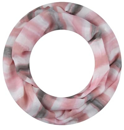 Majea Loop Schal Damen Schlauchschal Halstuch schmaler Loopschal (880050) (rosa 18)