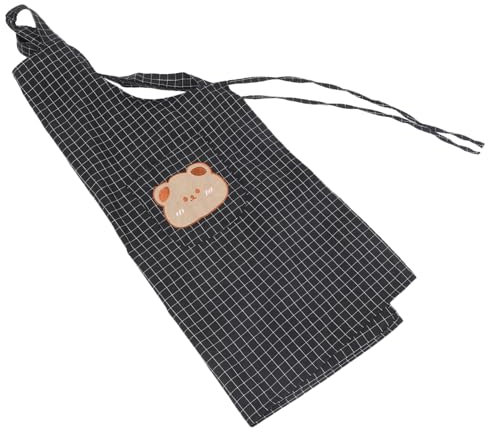 GETAJGHSD Kochschürze Für Damen Und Herren Multifunktionale Küchenschürze Mit Großer Fronttasche Bequem Und Atmungsaktiv Für Küche Restaurant Und Friseursalon Schwarze