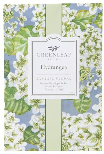 Greenleaf Hydrangea Classic Floral Scented Sachet, 115 ml, Pack of 2