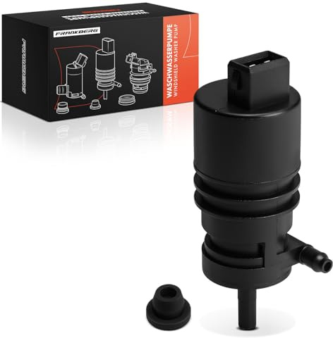 Frankberg Scheibenwaschpumpe Waschwasserpumpe Vorne 2-Polig 1T0955651 | Kompatibel mit Astra G T98 Golf IV 1E7 Ducato 250 Omega B V94 159 939 Replace# 1T0955651 2-Polig