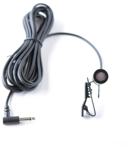 MeevrgR Car CD Radio Microphone – 3.5mm Unidirectional Mic with 300CM Cable – High Sensitivity 47dB Noise-Canceling – Fits Clarion/Kenwood