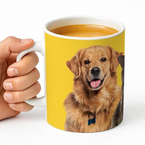 Xusilimo Taza personalizada con Foto y texto. Taza Original para reglar Capacidad 350 ml - Taza cerámica con diseño único - Regalo amigos y familiares - Parejas - Taza Desayuno - Regalo Original