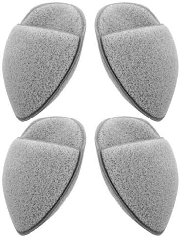 SOIMISS 4 Stück Make Up Schwamm aus Pu Weiche und Hautfreundliche Reinigungspads in Tropfen und Dreiecksform für Sensibles Gesicht und Effektive Make Up Entfernung