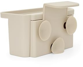 Brabantia SinkSide In-Sink Organiser (Soft Beige), Organiser for Kitchen Accessories, with Suction Pads for Inside Sink, Drainer for Sponges, Cloths and Brushes
