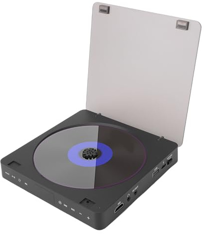 VBESTLIFE Lecteur DVD Compact, Lecteurs DVD HDMI pour TV, Lecture Toutes Régions, HD 1080P avec Câble HDMI et AV et Télécommande