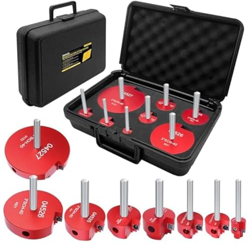 8Pcs PVC Pipe Reamer Kit, PVC Fitting Saver, PVC Socket Saver, Fit for Standard 1/2inch Drill PVC Pipe Reamer Tool Easy Install Easy to Use