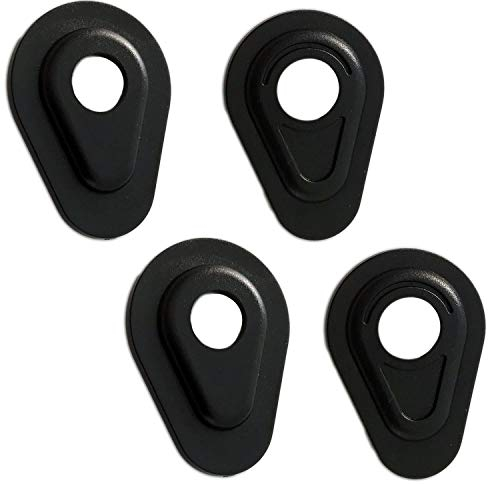 Germany Motorsports Motorrad Adapterplatten Blinker Platten für LED Miniblinker schwarz (Yamaha MT-Modelle)