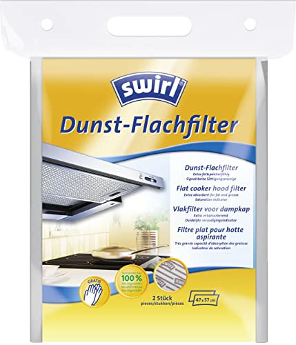 Swirl Dunst-Flachfilter für Dunstabzugshauben (Zuschneidbarer Filter aus kompostierbarem Material)