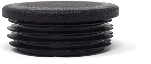 Design61 4X Lamellenstopfen für Rundrohre Ø 50-52 mm in Schwarz