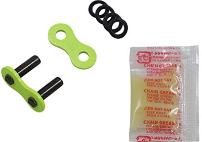 Did 525VR45SGZI - Enlace de conexión de remache para cadenas de anillo X de la serie VR46, color amarillo Valentino