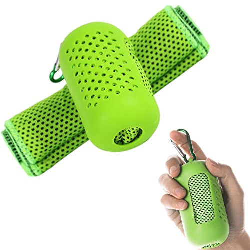 Blue Fish Yoga-Handtücher für Schweiß - Kühlhandtuch mit Tragetasche und Karabiner,Sporthandtuch für das Training im Fitnessstudio, sofort kühlendes Outdoor-Sporthandtuch für Hals, Gesicht und Hand