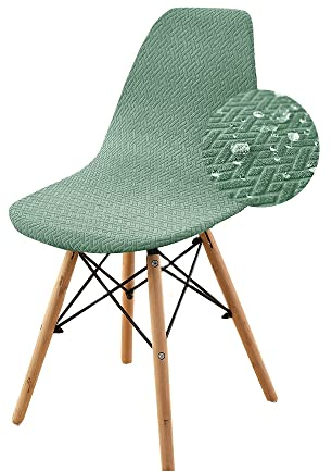 Highdi Twill-Jacquard Stuhlhussen Schalenstuhl Bezug Wasserabweisend Stretch Universal Esszimmerstühle Bezug Abnehmbar Waschbar Stuhlbezug Wohnzimmer Büro Küchenstühle Husse
