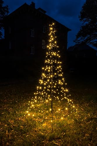 Star-Max Galaxy LED-Tannenbaum 200 cm, Durchmesser ca. 140cm 35236T Schwarz