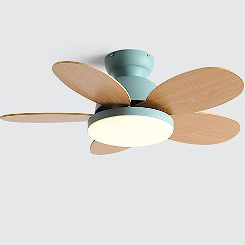 Ventilatore da soffitto creativo per interni con luce LED Ventilatore silenzioso a 3 velocità Grande ventilatore da soffitto remoto Luce Camera da letto Soggiorno Sala da pranzo Ristorante Lampada da
