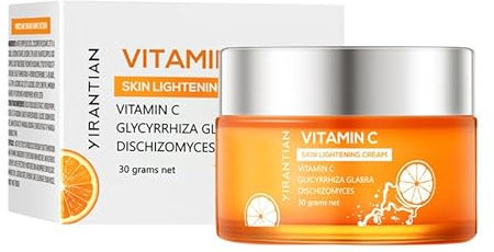 Crème éclaircissante à la vitamine C, crème hydratante pour le visage pour une peau éclatante, raffermissante et hydratante, légère et non grasse, améliore la peau, nourrit en profondeur, lisse la