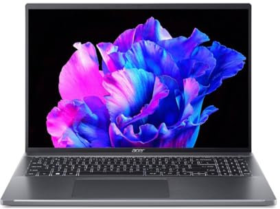 acer Swift Go 16 OLED Laptop (Intel Core i5-1335U 13th Gen CPU, 16GB RAM, 512GB SSD, 3.2K QHD+ OLED Screen, Windows 11 Home, Grey)